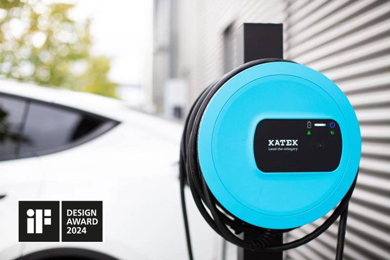 ghostONE Wallbox of eSystems MTG GmbH with iF Design Award 2024 Logo